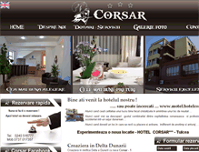 Tablet Screenshot of hotelcorsar.ro